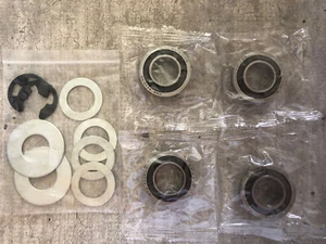 XiKe 3/4"x1-3/8 Flansch Kugellager Kit passt Rasenmäher Vorderrad kompatibel... - Bild 1 von 4