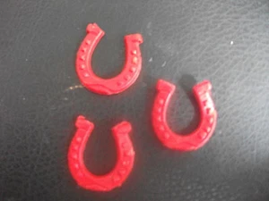 Wachsornament, Wachskunst, Hufeisen, rot, Kerze selbst gestalten - Bild 1 von 1