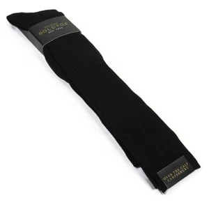 Gold Toe Premier Men's OTC Ribbed Dress Socks Over-the-Calf 3 Pair Black OS - Picture 1 of 5