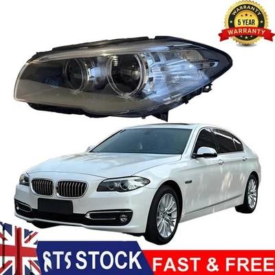 For BMW 5 Series F10 F11 LCI Bi Xenon HELLA Headlight Passenger Side 2013- 2017 - Image 1 of 4