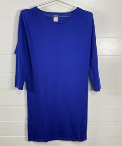 Patagonia Kleid Damen mittelblau Merinowolle 3/4 Arm Strick Tunika U-Boot Ausschnitt - Bild 1 von 10