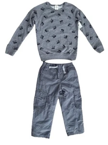 NWT Tucker + Tate Youth Kids Size 4Long Sleeve Sweatshirt Top Cargo Pants Size 5 - Picture 1 of 4