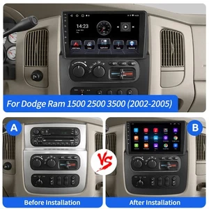 CarPlay For 2002-2005 Dodge Ram 1500 2500 3500 Android Car Stereo GPS NAV Camera - Bild 1 von 13