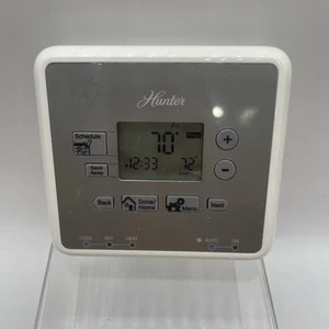Hunter 44377 Programmable Thermostat Home Comfort Digital 7 Day -Gray Finish - Picture 1 of 6