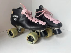 Vintage Riedell USA Invader Size 7M 9W Roller Skates Sure-Grip Super X5L Trucks - Picture 1 of 12