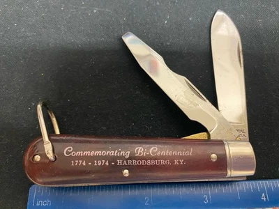 Colonial USA 1974 Ky Bi-Centennial Electrician’s Knife, Imitation Tortise, DH - Image 1 of 4