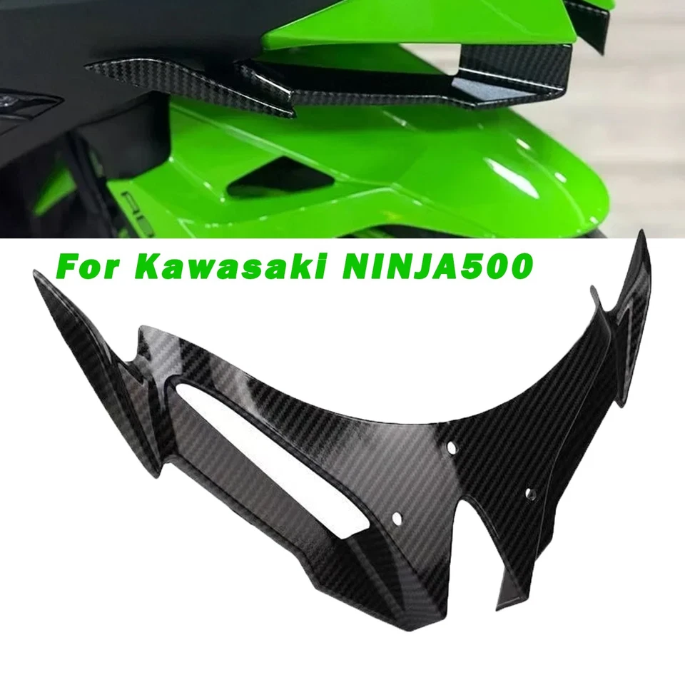Front Fairing Winglets Aerodynamic Wing Shell Cover For Kawasaki NINJA500 2024- - Image 1 of 4