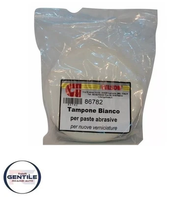 GELSON 86782 TAMPONE BIANCO PER PASTE ABRASIVE PER NUOVE VERNICIATURE