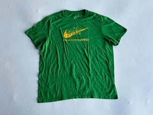 Nike T Shirt Men XL Green Eugene Running Company Spell Out Short Sleeve Pullover - Picture 1 of 7