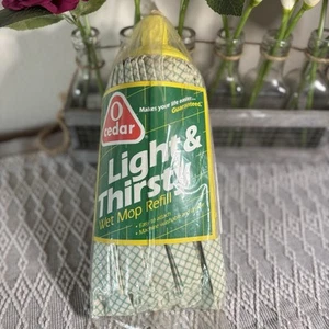 Vintage 1990 O Cedar Light & Thirsty Cloth Wet Mop Refill New - Picture 1 of 6