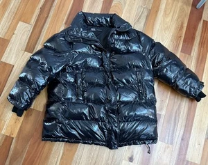 ZARA DONNA GIACCA PUFFER OVERSIZE NERO LUCIDO TAGLIA M (VESTE L-XL) CAPPOTTO - Foto 1 di 15