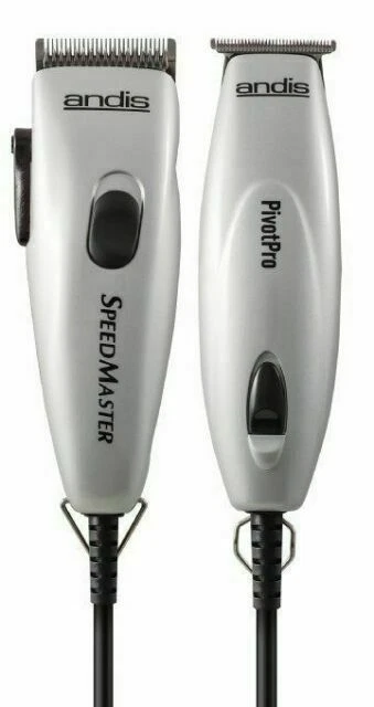 Andis Pivot Motor Combo Clipper and Trimmer, Silver - 23965