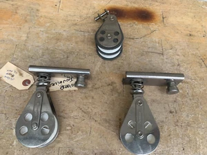 Garhouer 3 Piece Marine Track Block Pulley with Spring Pin Stop Stainless - Bild 1 von 11
