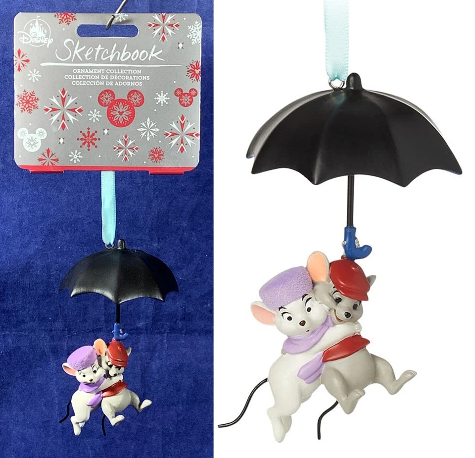 2021 Disney Bernard & Miss Bianca Sketchbook Ornament The Rescuers