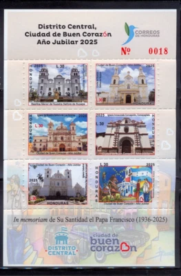 Honduras. En memoria/En memoria del Papa Francisco. Emitido 15/05/25 Foto 1 de 2