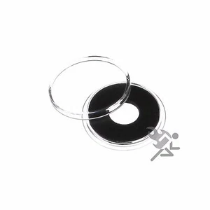 Air-Tite Holders 11mm Black Ring Coin Capsules, 10 Pack - Picture 1 of 2