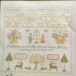 Designs by Patti Joy Sampler gezähltes Kreuzstich-Set religiöse Größe 15” x 15” - Bild 1 von 5