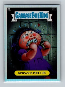 2023 Garbage Pail Kids Chrome Series 6 - REFRACTOR - NERVOUS NELLIE - 215b - Picture 1 of 2