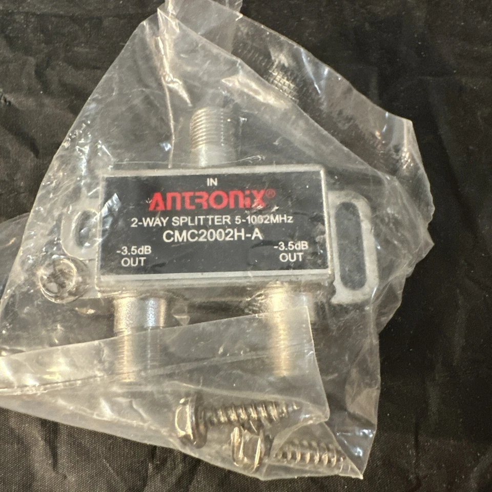 2-way Antronix CMC2002HA Cable TV Splitter Coaxial RG6 Coax splitter 2 output - Image 1 of 1