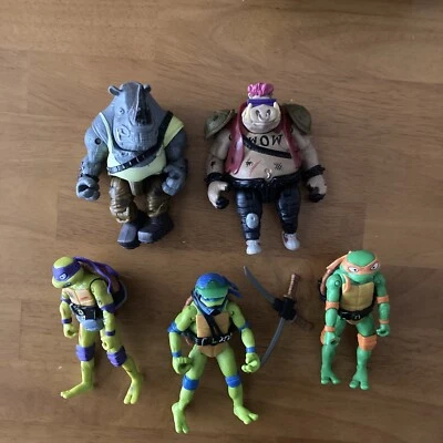 Lote de 5 figuras Playmates Teenage Mutant Ninja Turtles Mutant Mayhem TMNT Foto 1 de 2