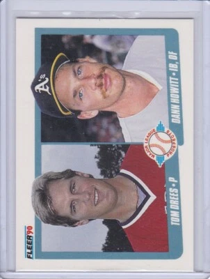 Tom Drees Dann Howitt 1990 Fleer Canadian Baseball Card 644 Grade Mint - Image 1 of 2