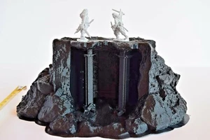 28mm Wargame Gelände Dwarven Carved Out Rock Cave Frostgrave LOTR Warhammer RPG - Bild 1 von 12