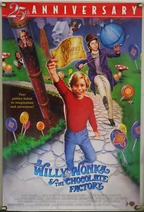 WILLY WONKA & THE CHOCOLATE FACTORY DS GEROLLT ORIG 1-BLATT FILMPLAKAT 1996 - Bild 1 von 1