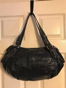 Bolso de mano Alfred Dunner Hobo bolso azul estampado de piel animal - Imagen 1 de 7