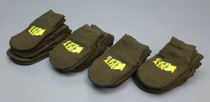 (20 Pair) Get Air Non-Slip Bottom Grip Trampoline Jump Socks Green/Black BABY - Picture 1 of 6