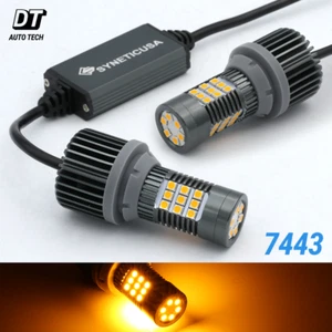 Syneticusa CANBUS Sin Errores 7443 7440 Ámbar LED DRL Señal de Giro Bombillas - Imagen 1 de 7