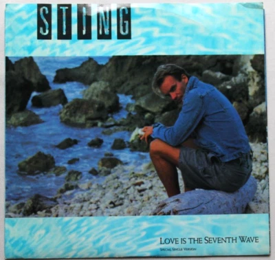 STING LOVE IS THE SEVENTH WAVE / THE DREAM OF THE BLUE TURTLE 45 7" VINYL & PS - Image 1 of 2