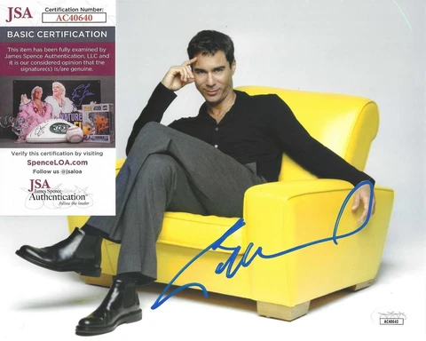 Eric McCormack Signed 8x10 Photo w/ JSA COA #AC40640 Will & Grace Cover