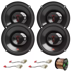 4x JBL 6.5" 225W Peak 3-Way Car Audio Speakers W/ Wire, 4x Speaker Connector - Bild 1 von 5