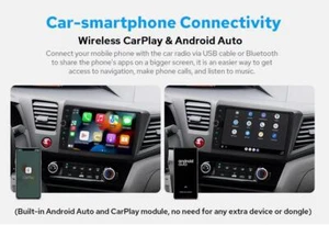 For Honda Civic 2012 (Left Drive) 9" 8+128GB Android 12 Qualcomm Chip Car Radio - Bild 1 von 6