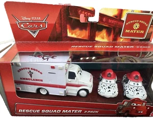 Disney Cars Rescue Squad Mater 3 Pack Mia Tia Fire Fighter 1:55 Scale FREE SHIP! - Picture 1 of 1