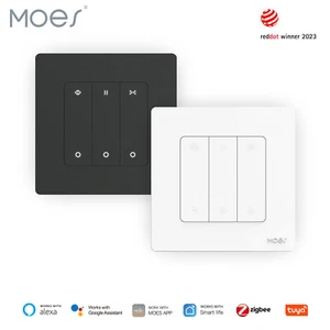 MOES ZigBee RF Smart Rolladenschalter Jalousie Zeitschaltuhr Alexa Google APP - Bild 1 von 22