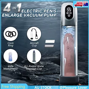 Automatic Water Bath Penis Training Pump Suction Masturbator Enlarger Sex Toys - Picture 1 of 12