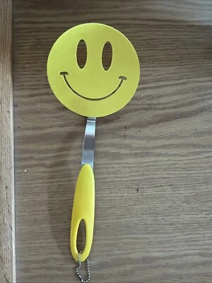 Espátula Tevolo utensílio silicone cabo de aço resistente panelas antiaderentes sorridente - Imagem 1 de 4
