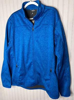 Eddie Bauer Mens JACKET 2XL Blue Storm Repel Soft Shell Zip Pockets Luxe NEW - Image 1 of 4