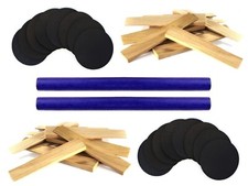 Premium Pool Table Installation Leveling Kit - Wedges Shims Wax & 5 Jade Stones