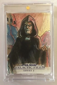 2013 Topps Star Wars Original Art SIGNED by Dan Gorman AUTO 1/1 Sketch Card SITH - Picture 1 of 2