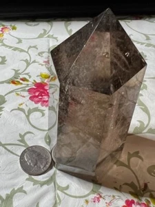 Smoky Quartz Point Crystal 5" x 2" - New - Picture 1 of 9