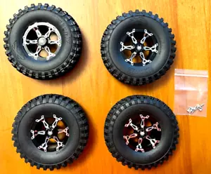 Spyder Aluminum wheel tires 1.9" 12mm RC4WD Traxxas TRX4 SCX10 Jeep Rock Crawler - Picture 1 of 16