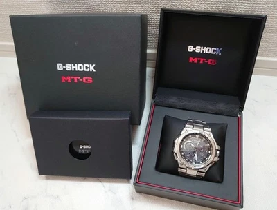 CASIO G-SHOCK MTG-G1000D-1AJF Silver Stainless Steel Solar Analog Watch Japan - Image 1 of 4