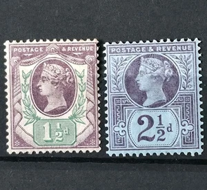 GB QUEEN VICTORIA 2X JUBILÄUMSAUSGABE BRIEFMARKEN M/POSTFRISCH - Bild 1 von 1