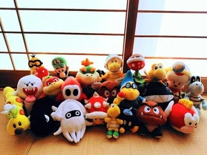 Super Mario Plush lot set 20 Luigi Koopa Goomba Lakitu Wiggler Dry Bones - Picture 1 of 12
