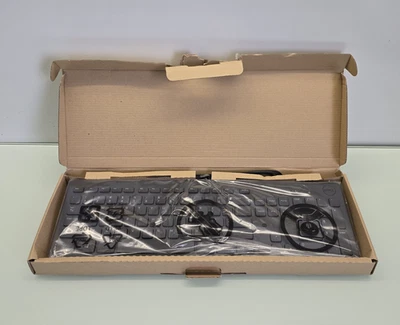 Dell Wired Keyboard UNOPENED Black Damaged Box - Image 1 of 4