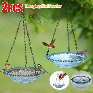 Alimentador colgante de plástico de montaje fácil de limpiar 2 piezas para colibríes para exteriores - Imagen 1 de 11