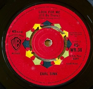 EARL SINK LOOK FOR ME 7" SINGLE WARNER BROS. (1961) EX- ENGLAND ROCK 'N' ROLL - Bild 1 von 3