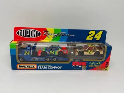 Matchbox #24 Jeff Gordon Dupont Racing Rookie of the Year Team Convoy 1:64 1993 - Image 1 of 4